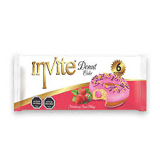 Invite donut strawberry cake 6x