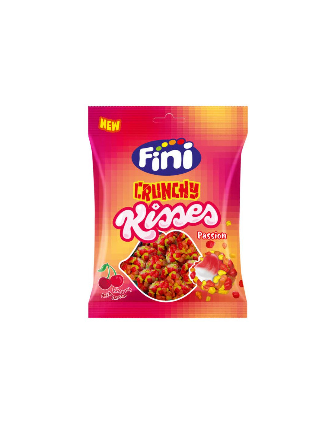 Fini Chrunchy kisses cherry 75g