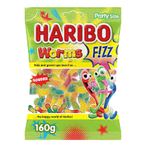 Haribo Worms Fizz 80g