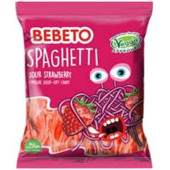 Bebeto Spaghetti Strawberry 80g-1