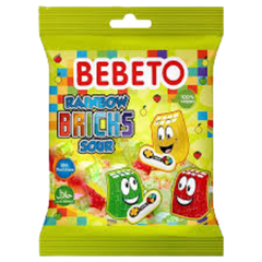 Bebeto Rainbow Bricks Sour 80g-1