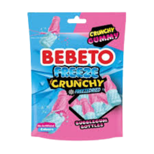 Bebeto Freeze Crunchy Bubblegum Bottles 35g-1