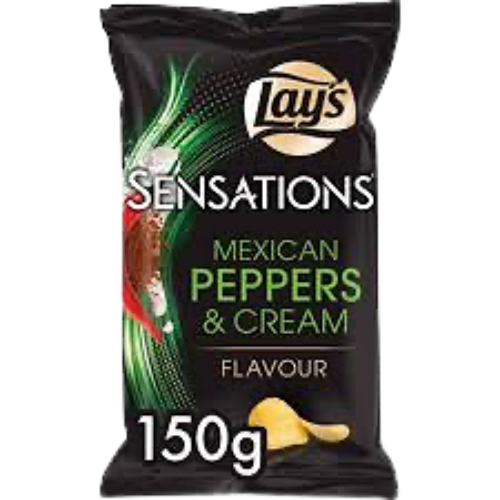 Lays Sensations Mexican Peppers & Cream 150g