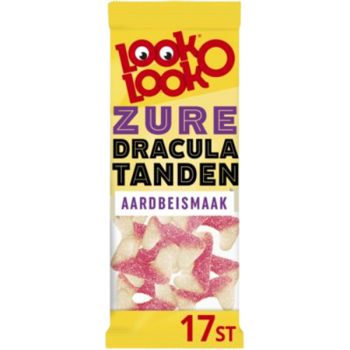Look o look Zure Dracula Tanden Aardbei Smaak 125g-1