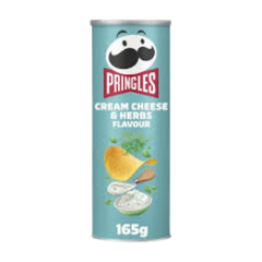 Pringles Cream Cheese & Herbs 165g-1
